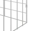 vidaXL Rabbit Cage Silver 400 x 78 x 78 cm Galvanised Steel