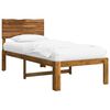 vidaXL Single Bed Frame with Headboard ROSTOCK Natural 75 x 190 cm