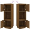 vidaXL Highboard Honey Brown 38x35x117 cm Solid Wood Pine