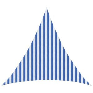vidaXL Sunshade Sail Blue and White 3 x 3 x 3 m HDPE