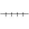 vidaXL Sliding Door Hardware Kit 200 cm Steel Black