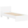 vidaXL Bed Frame without Mattress with LED Lights White 90x200 cm
