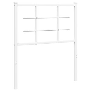 vidaXL Metal Headboard White 75 cm
