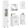 vidaXL Bathroom Furniture Set with Drawer 5 pcs High Gloss White