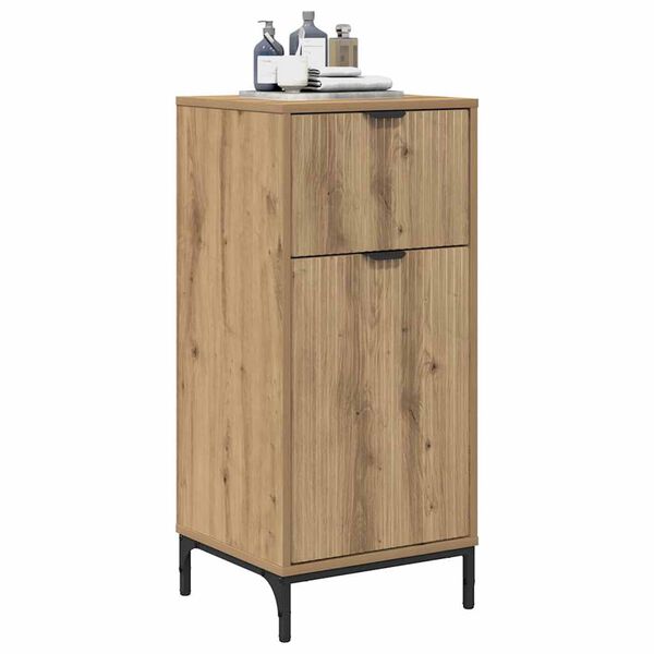 vidaXL Bathroom Cabinet with Drawer Artisan Oak 39.5 x 36 x 88 cm
