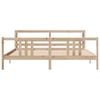 vidaXL Bed Frame with Headboard without Mattress 180x200 cm Super King