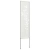 vidaXL Garden Privacy Screen White 32 x 140 cm Cold-rolled steel