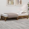 vidaXL Pull-out Day Bed without Mattress Honey Brown 2x(90x190) cm