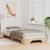 vidaXL Bed Frame Brown 100 x 220 cm Solid Pine Wood