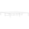 vidaXL Metal Bed Frame without Mattress White 183x213cm