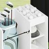 vidaXL Golf Cabinet with Wheel Plain White 65 x 45 x 98 cm