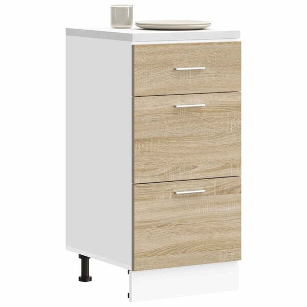 vidaXL Bottom Cabinet Lyon Sonoma Oak 40x46x81.5 cm Engineered Wood