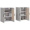 vidaXL Wall Mounted Cabinets 2 pcs Grey Sonoma Engineered Wood