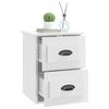 vidaXL Wall-mounted Bedside Cabinets 2 pcs High Gloss White 41.5x36x53cm