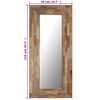 vidaXL Mirror Reclaimed Teak 50x110 cm