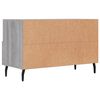 vidaXL TV Cabinet Grey Sonoma 80x36x50 cm Engineered Wood