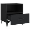 vidaXL Bedside Cabinets 2 pcs Black Engineered Wood