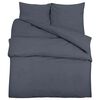 vidaXL Duvet Cover Set Anthracite 240x220 cm Cotton