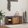 vidaXL Hall Bench with Cushion Plain Old Wood 100 x 38 x 46 cm