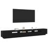 vidaXL TV Cabinet Set 3 pcs Black 300 x 35 x 40 cm Engineered Wood