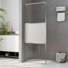 vidaXL Shower screens Silver 80 x 195 cm Glass and Aluminium