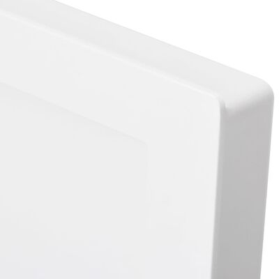 vidaXL Shower Niche with 2 Compartments High Gloss White 41x69x9 cm