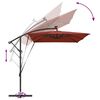 vidaXL Umbrella Terracotta 294 x 200 x 270 cm Polyester and Aluminium