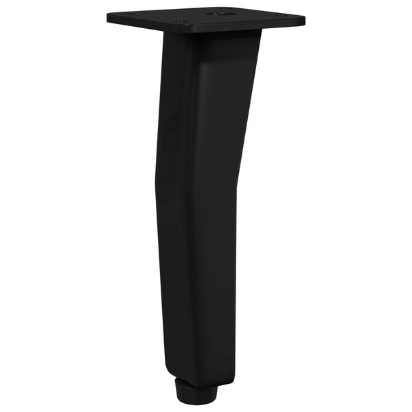 vidaXL Standing Feet 2 pcs Black 40 x 40 x 100 mm Iron