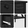 vidaXL Bedside Cabinet with Drawer 2 pcs Black oak 40 x 42 x 45 cm