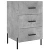 vidaXL Bedside Cabinet Concrete Grey 40x40x66 cm Engineered Wood