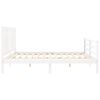 vidaXL Bed Frame without Mattress White 200x200 cm Solid Wood