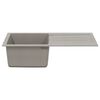vidaXL Sink Grey 780 x 500 mm 80% Quartz and 20% Resin