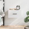vidaXL Wall-mounted Bedside Cabinet White 35x35x20 cm