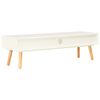 vidaXL TV Cabinet White 120x35x35 cm Solid Pinewood