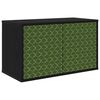 vidaXL Wall-mounted TV Cabinet GELEEN 69 x 33 x 40 cm Black Oak