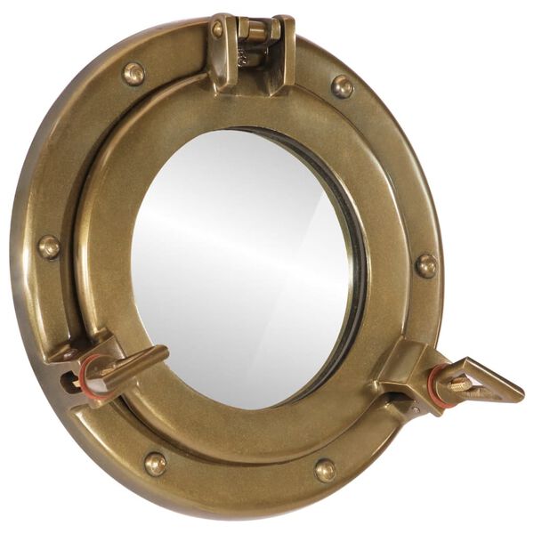 vidaXL Porthole Mirror Wall Hanging Ø23 cm Aluminium and Glass