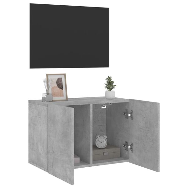 vidaXL TV Cabinet Wall-mounted Concrete Grey 60x30x41 cm