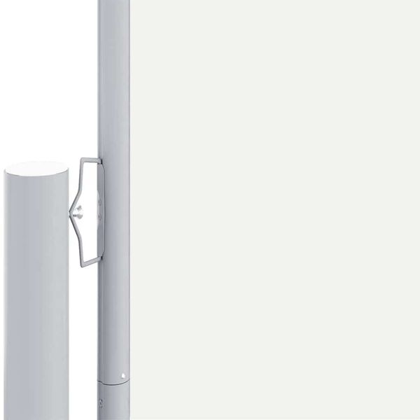 vidaXL Retractable Side Awning Cream 600 x 200 cm Metal