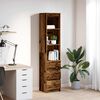 vidaXL Highboard Old Wood 37.5x35x180 cm Engineered Wood