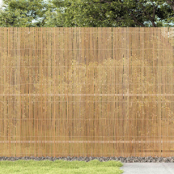vidaXL Bamboo Fence Brown 600 x 180 cm Bamboo