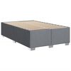 vidaXL Box Spring Bed with Mattress Light Grey 120x200 cm Fabric