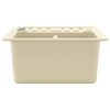 vidaXL Granite Kitchen Sink Single Basin Beige