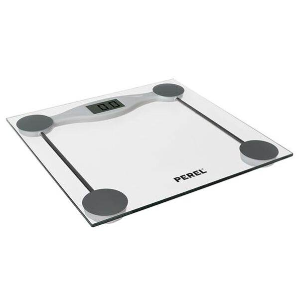 Perel Digital Bathroom Scale 180 kg Transparent