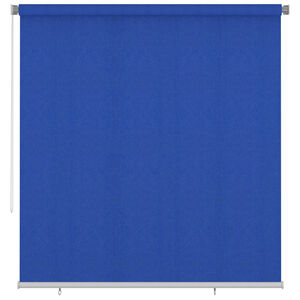 vidaXL Outdoor Roller Blind 225(W)x230(H) cm Blue HDPE