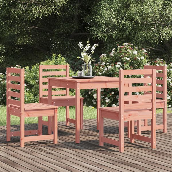 vidaXL 5 Piece Garden Dining Set Solid Wood Douglas