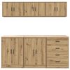 vidaXL Garage Cabinets 6 pcs Artisan Oak Engineered Wood