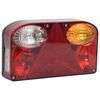vidaXL Trailer Lights 2 pcs Red 23x6x13 cm 12V Classic Bulb