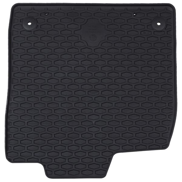 vidaXL Car Mat 4 pcs Black Rubber