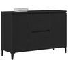 vidaXL Sideboard Black Oak 104 x 35 x 70 cm Engineered Wood