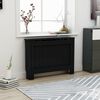 vidaXL Radiator Cover Black 112x19x81.5 cm MDF